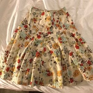 Floral print skirt-
